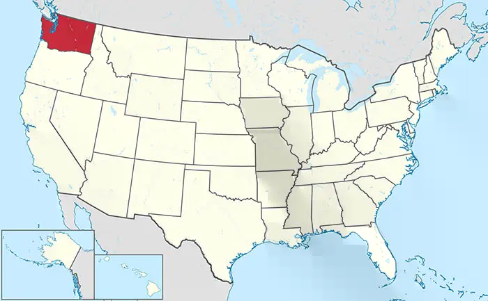 Map of Washington (state)