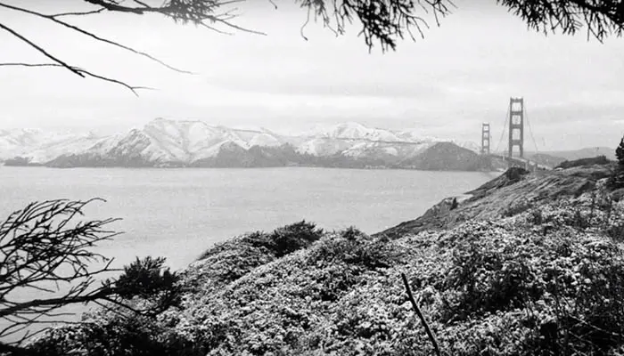 Snow in the Golden Gate