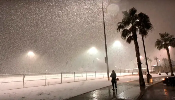 Snow in Las Vegas